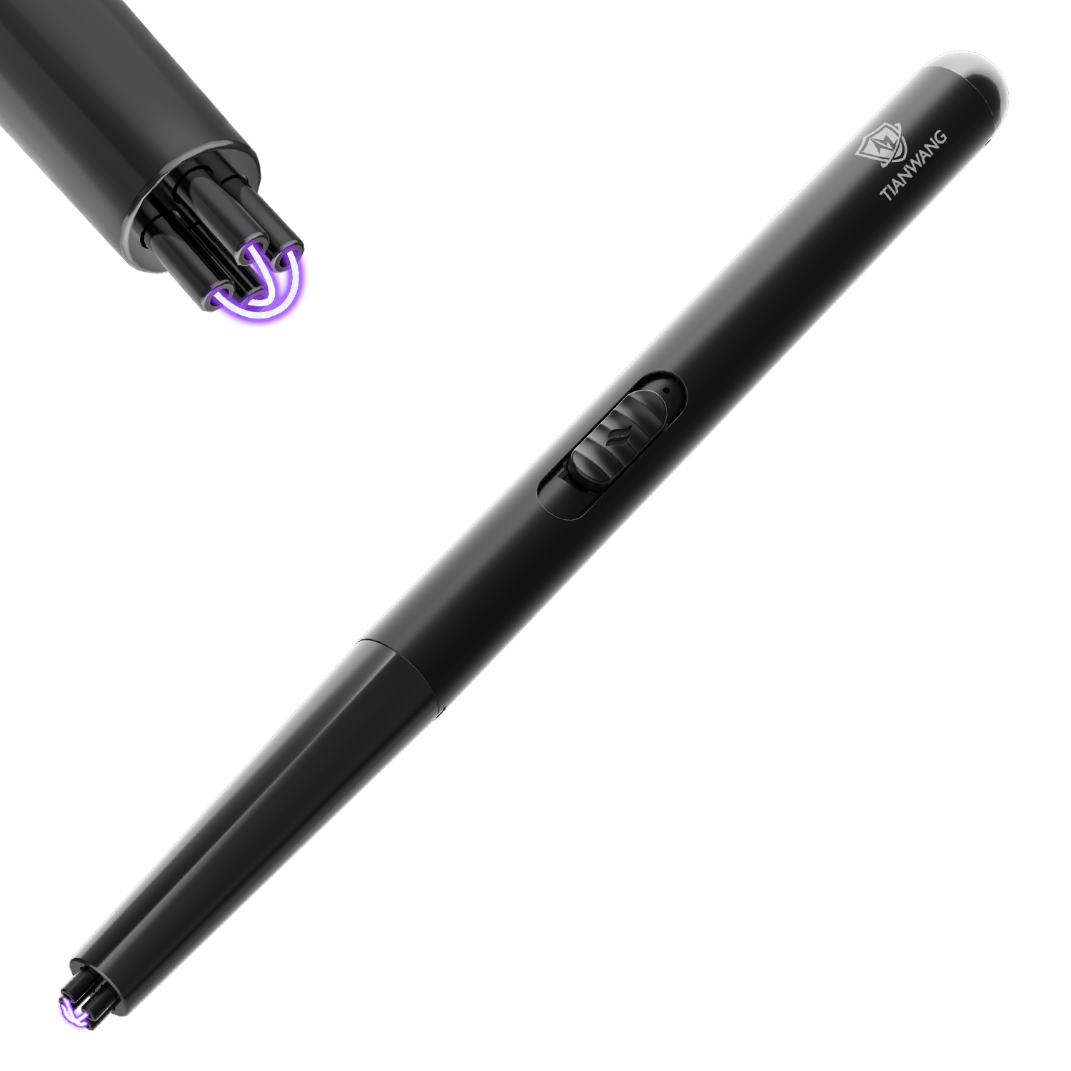 Windproof Flameless Dual Arc Plasma Lighter Rechargeable Lighters Butane Free Electric Candle Lighter