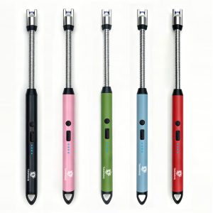 Windproof Rechargeable Flexible Neck Candle Arc Lighter Long Reach for Stove BBQ, Grill, Camping, Fireplace, Stove