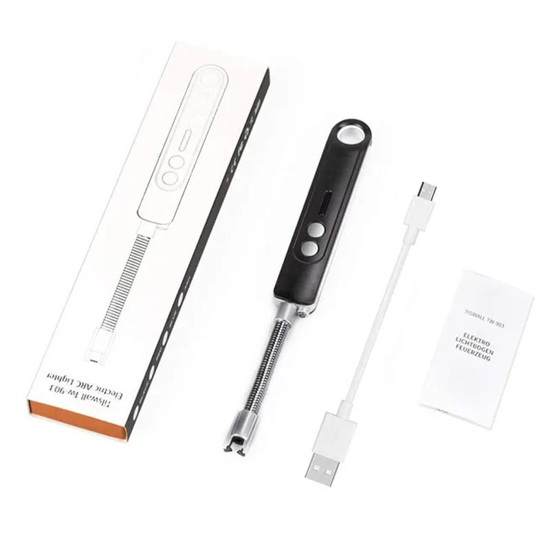Long Flexible Neck Electric Plasma Arc Lighter with Flashlight for for Candles Fireworks - Image 3