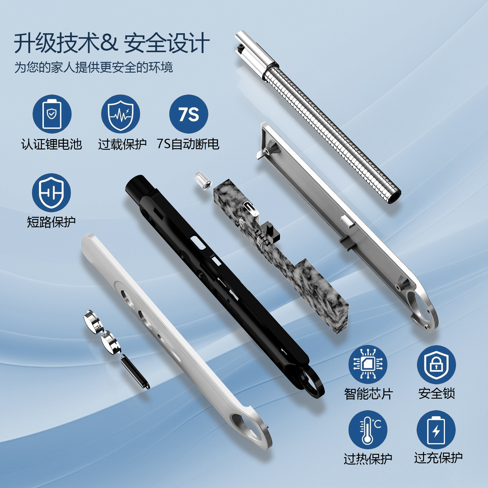 Long Flexible Neck Electric Plasma Arc Lighter with Flashlight for for Candles Fireworks - Image 11