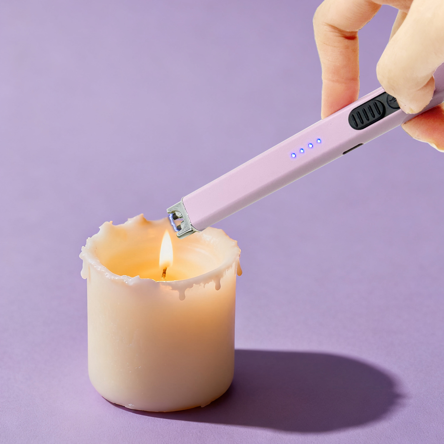 USB-C Rechargeable Electric Candle Lighter With Safety Lock And LED Battery Display - Image 7