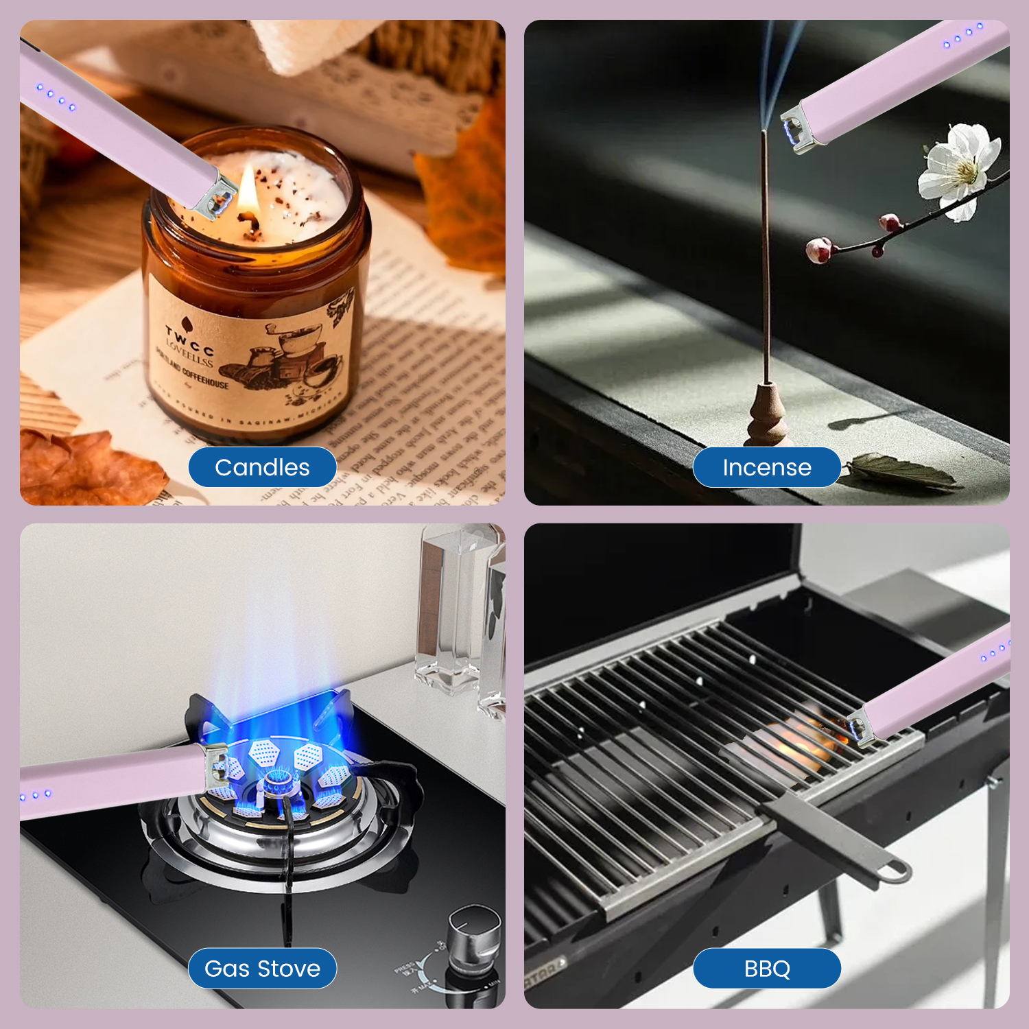 USB-C Rechargeable Electric Candle Lighter With Safety Lock And LED Battery Display - Image 9