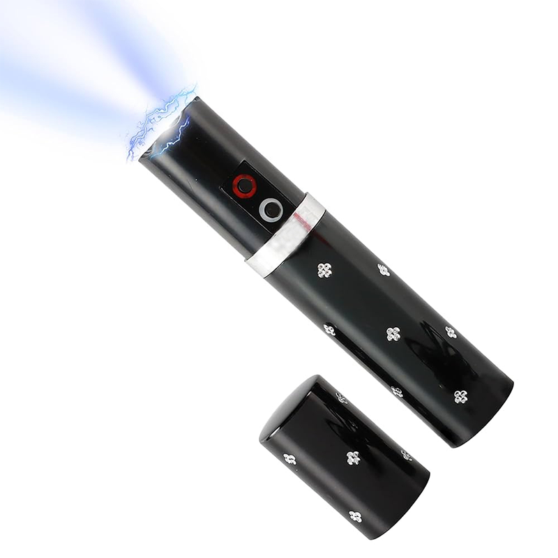 Micro Lipstick Portable Stun Gun with LED Flashlight Self-Defense Tool for Women - Image 4