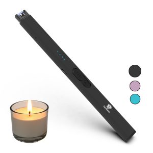 USB-C Rechargeable Electric Candle Lighter With Safety Lock And LED Battery Display