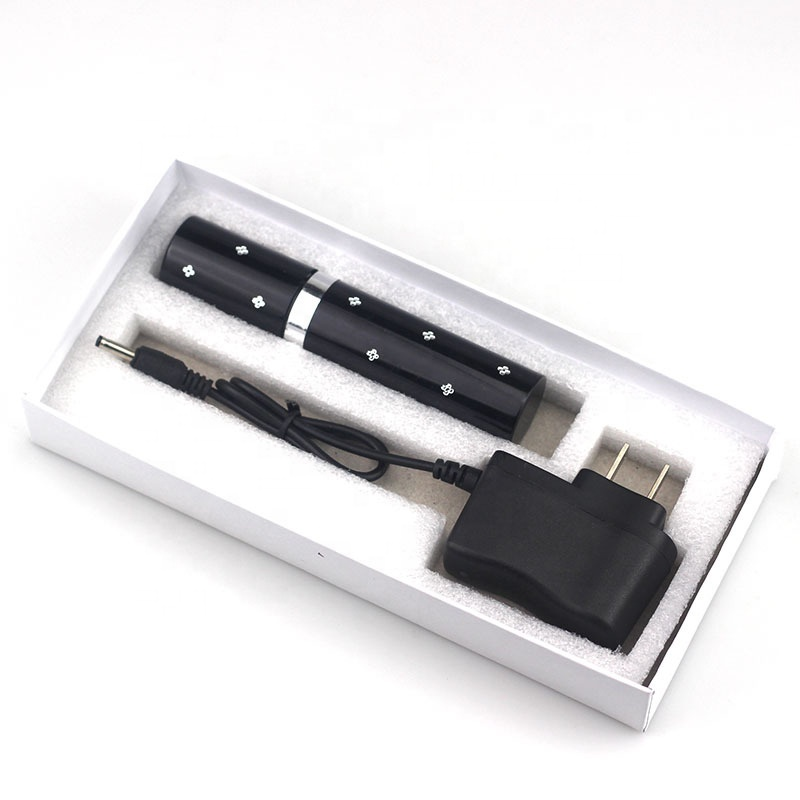 Micro Lipstick Portable Stun Gun with LED Flashlight Self-Defense Tool for Women - Image 3