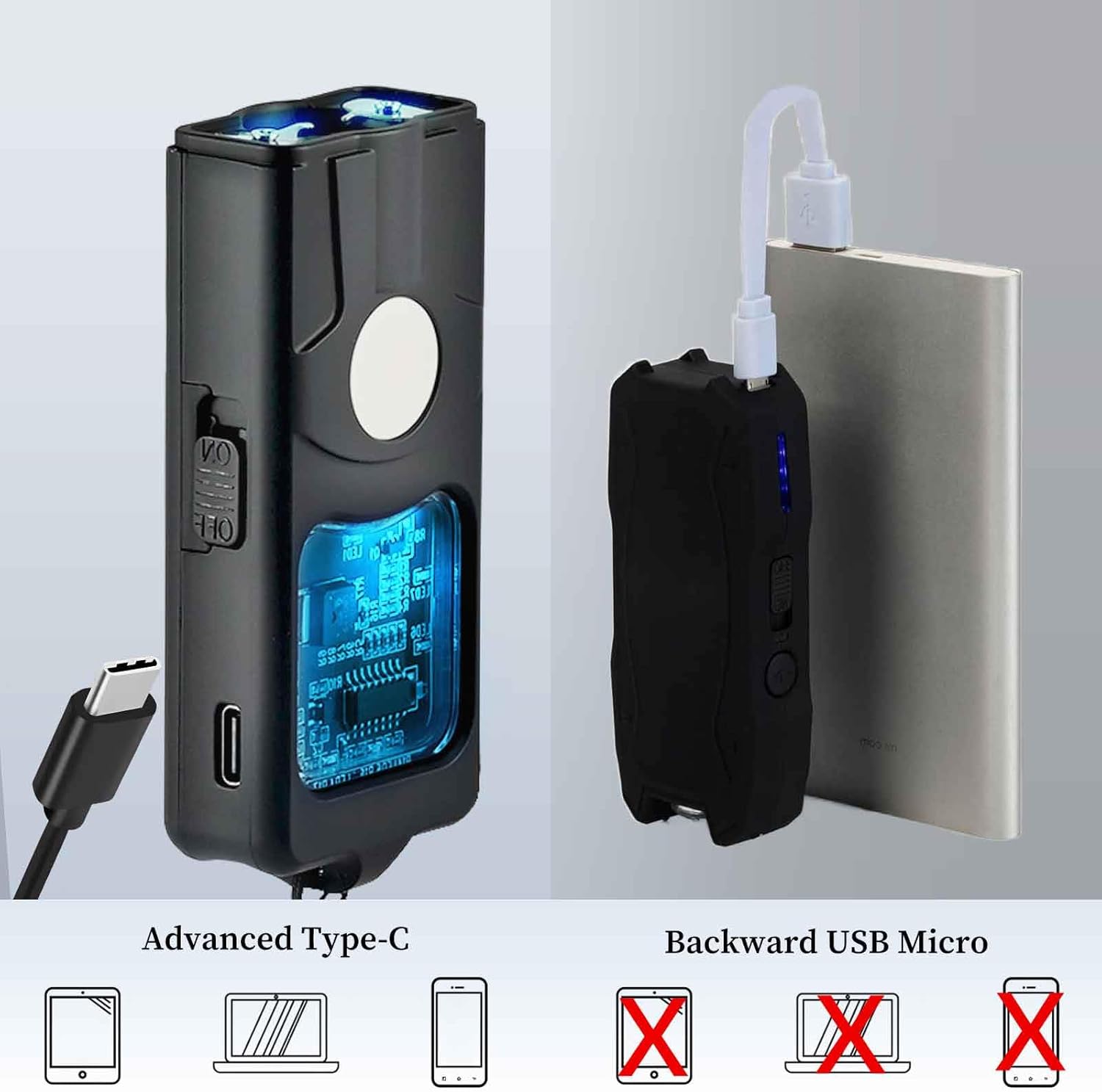 Mini stun Gun for Women self Defense Type-C Charging Method - Image 3