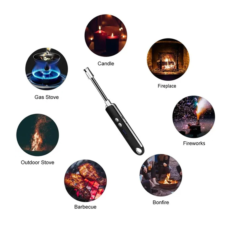 Long Flexible Neck Electric Plasma Arc Lighter with Flashlight for for Candles Fireworks - Image 4