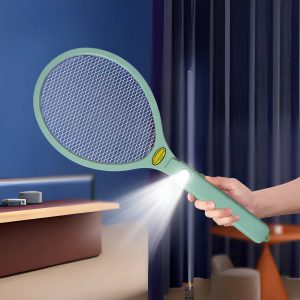 Latest Rechargeable Mosquito Killer Bat Electric Fly Swatter Mosquito Zapper with LED Light