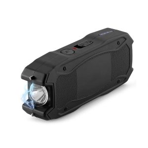 Rechargeable Stun Gun for Self Defense Pocket Personal Protection Device with LED Flashlight & Anti-Slip Grip