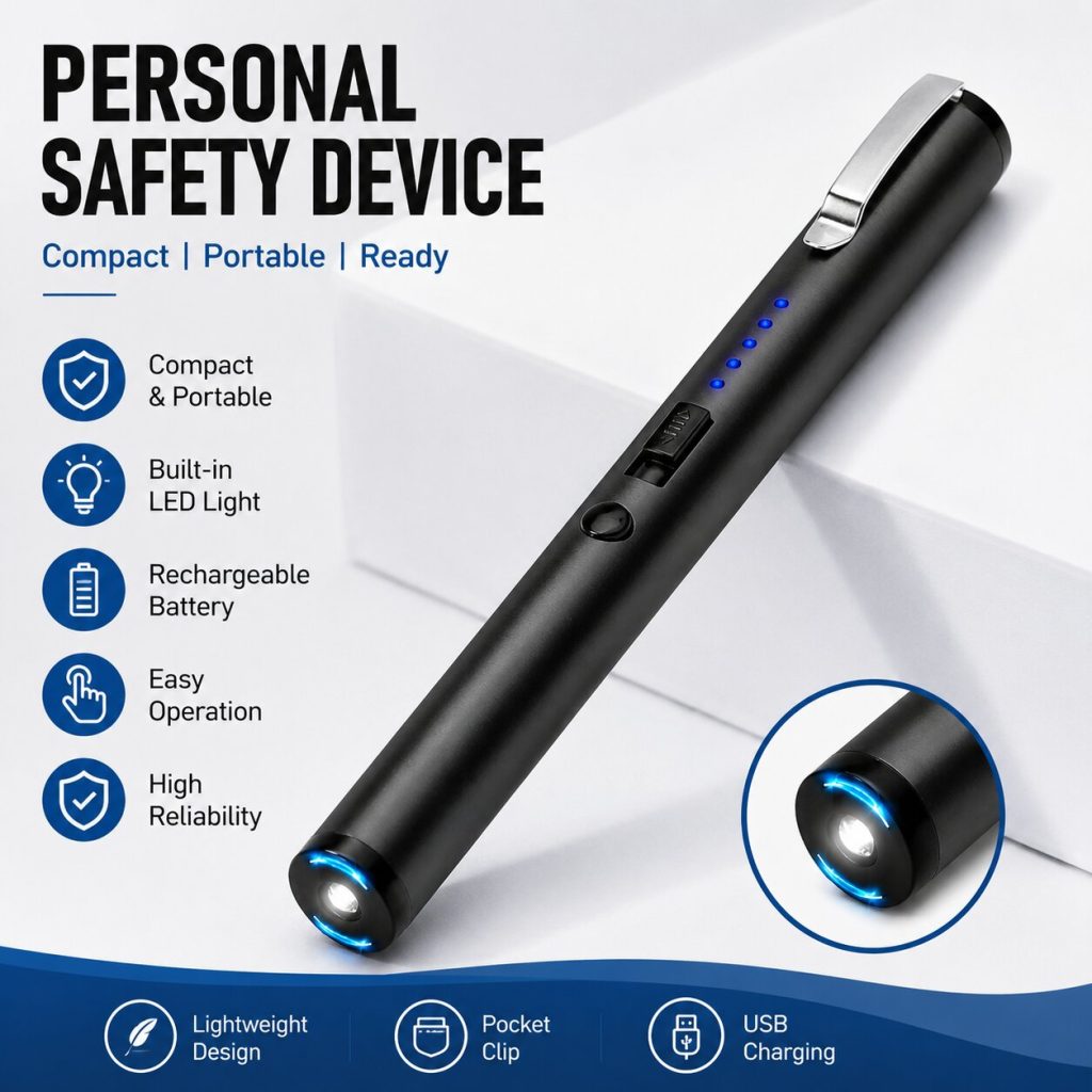 TW-1903 Pain Pen Shock USB Stun Gun Self Defense Device